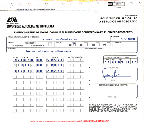 solicitud uea